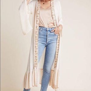 NWT Muche et Muchette beaded embellished blush kimono from Anthropologie XS NWT